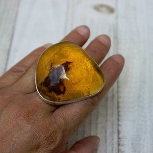 Amber Ring, EXTRA Large